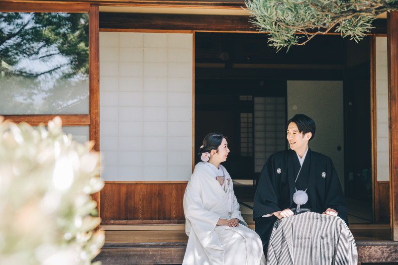 季節のお花と歴史的建造物で素敵な前撮りを