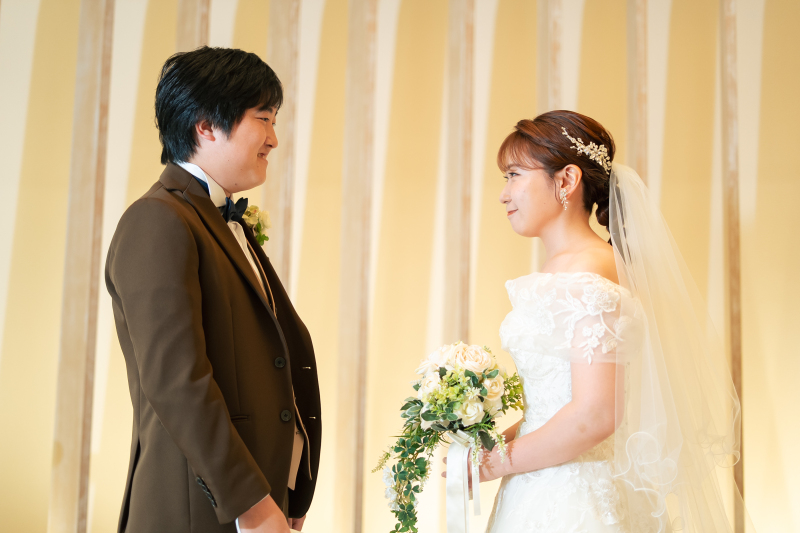 チャペルでセレモニー大切な家族と一緒に