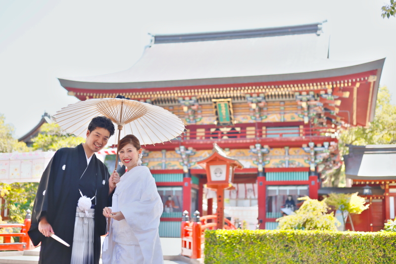 神社で前撮り