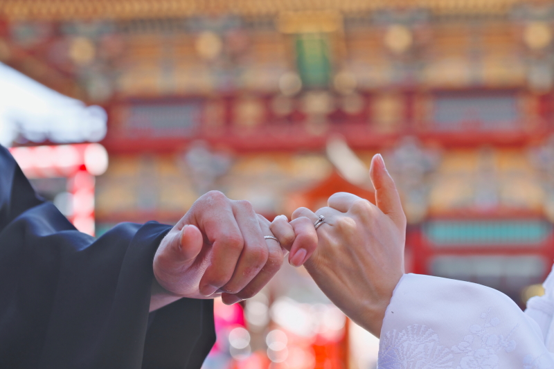 神社で前撮り