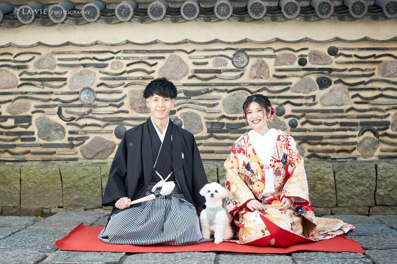 可愛いワンちゃんとのフォトウェディング