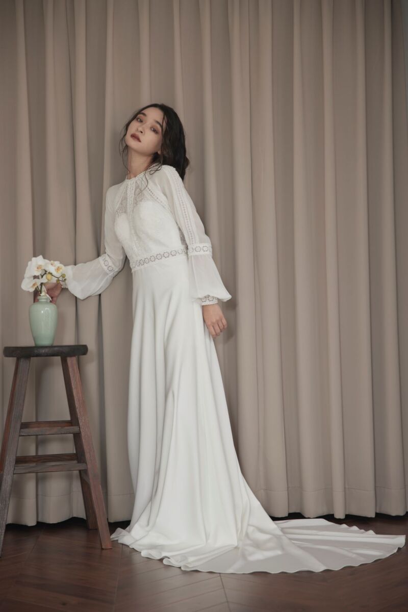 ドレスのお悩み解消?!】骨格ナチュラルさん向けウエディングドレスとは