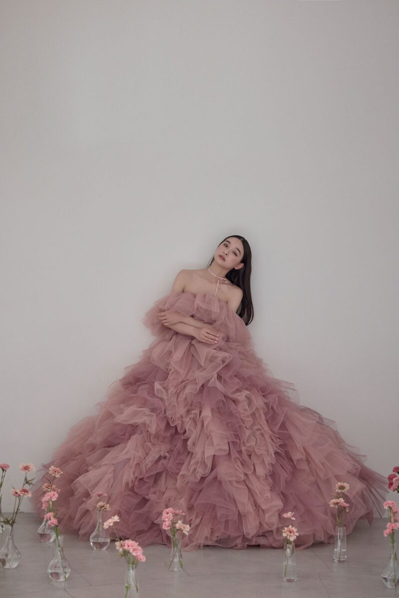 華やかでお洒落なチュールドレスご紹介