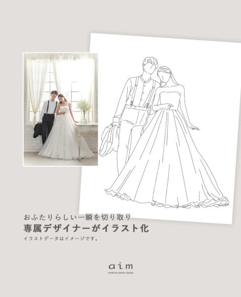 お二人の姿をお洒落な形に 結婚の記念に作りたい新商品をご紹介【aim原宿店】