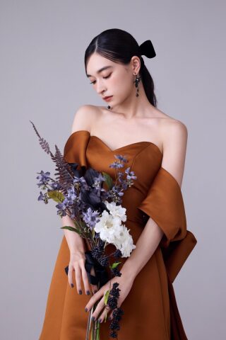 秋っぽカラードレスご紹介