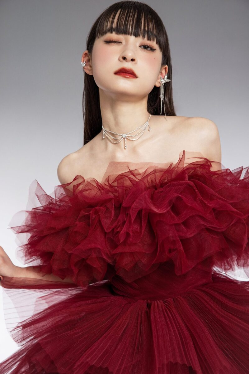 華やかでお洒落なチュールドレスご紹介