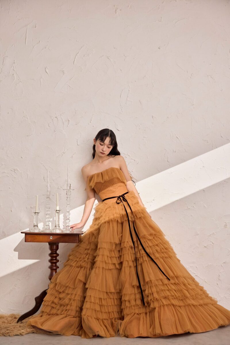 秋っぽカラードレスご紹介