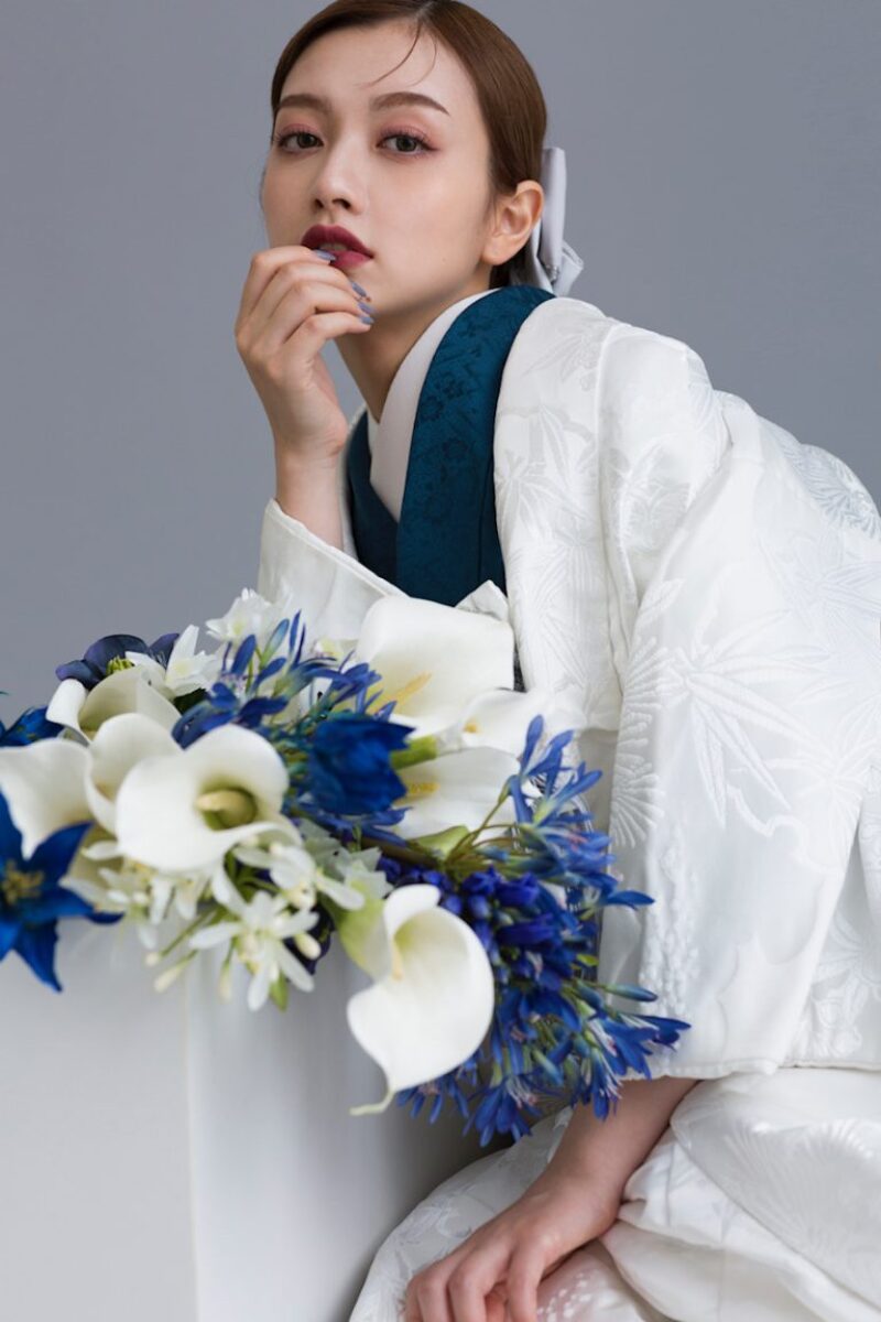 aimオリジナル &ldquo;白無垢&times;色掛下&rdquo;お洒落和装スタイリングをご紹介