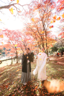 秋の紅葉ウェディングフォトin土津神社