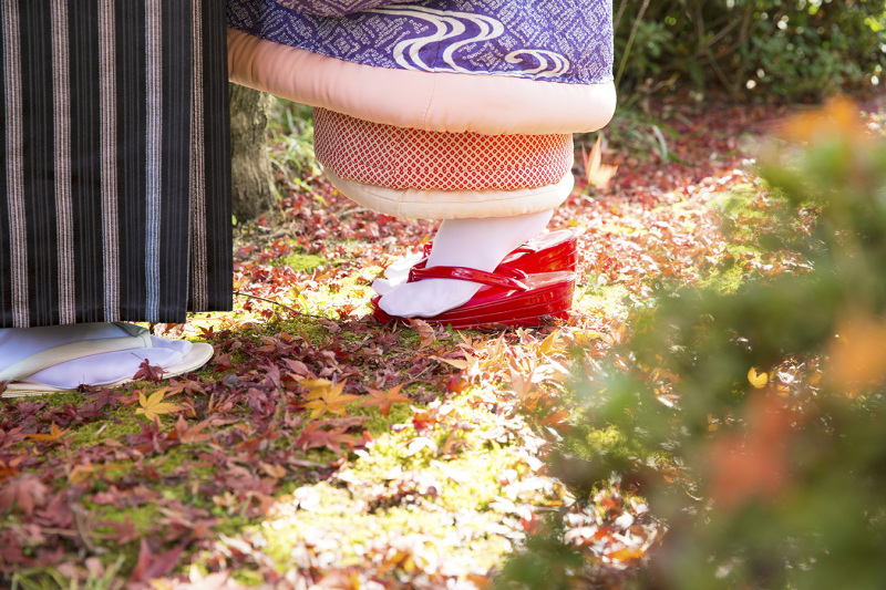 和装で紅葉♡アレンジ編