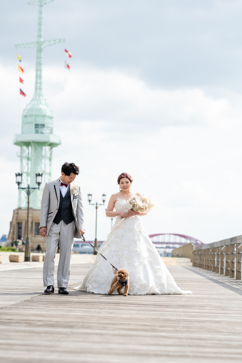 愛犬との撮影