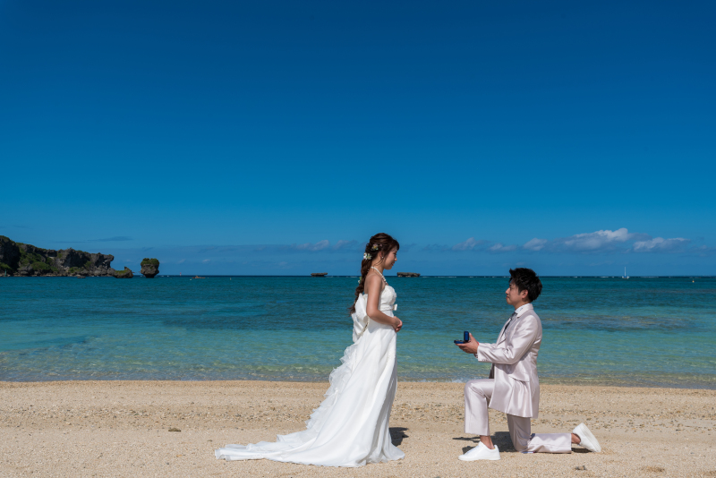 お客様の撮影レポート【おんなそんビーチフォトアルバムパッケージ】★結婚記念