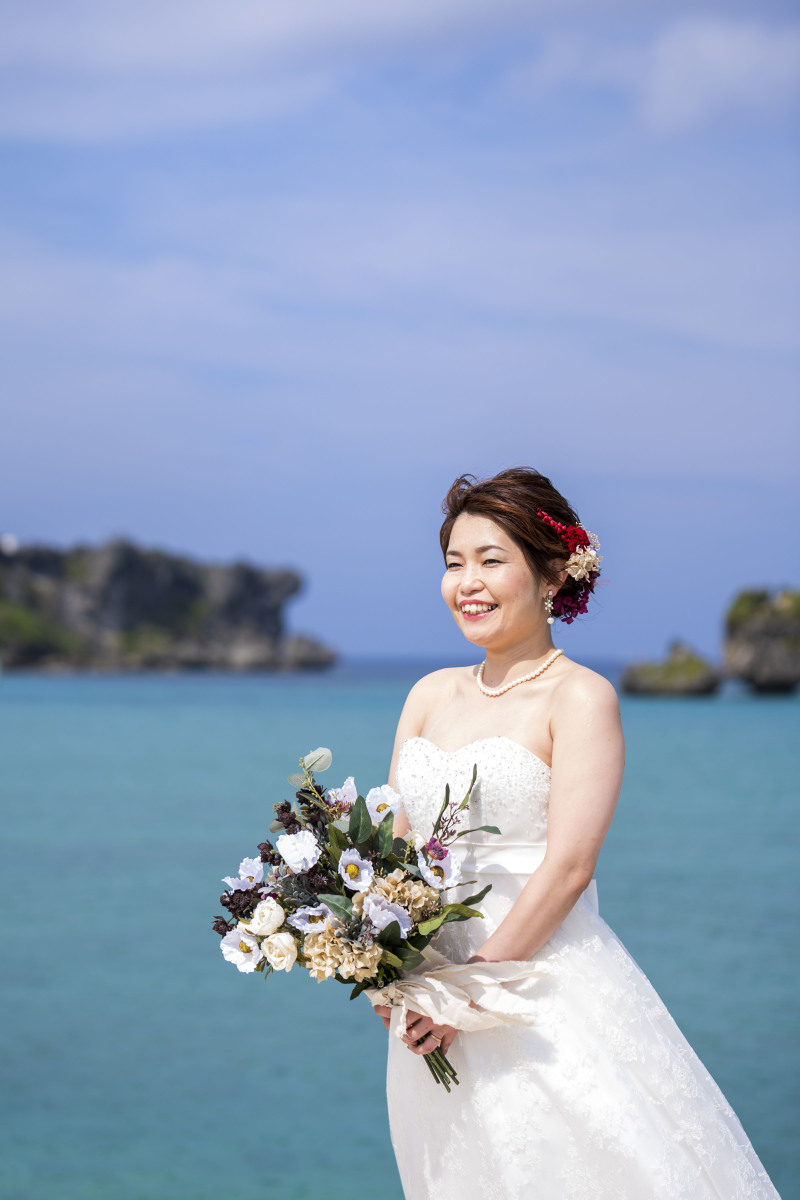 お客様の撮影レポート【おんなそんビーチフォト アルバムパッケージ】★ご結婚記念