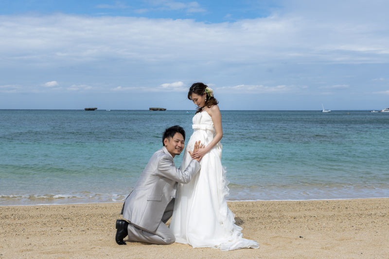 お客様の撮影レポート【おんなそんビーチフォトアルバムパッケージ】★マタニティ