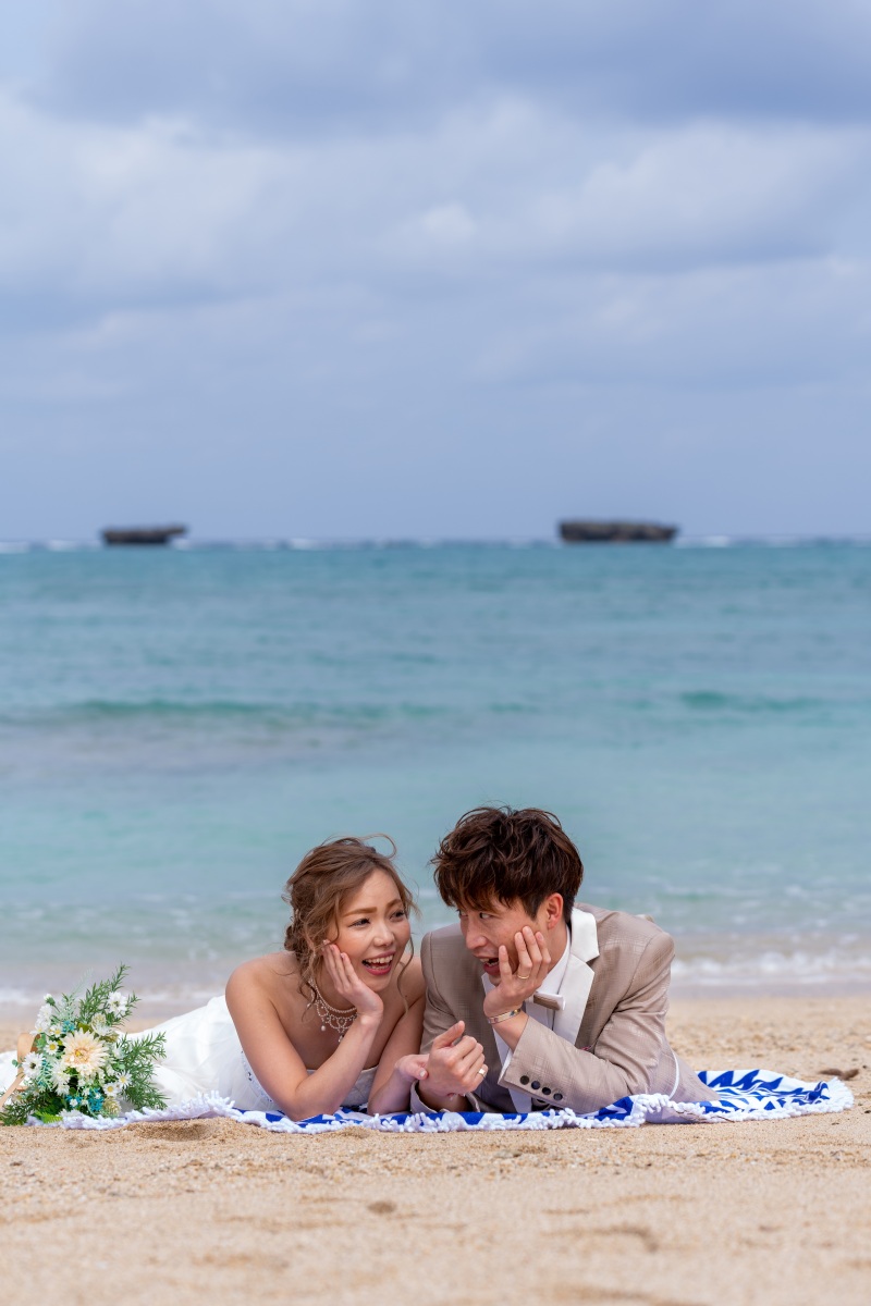 お客様の撮影レポート【おんなそんビーチフォトアルバムパッケージ】★お子様同伴