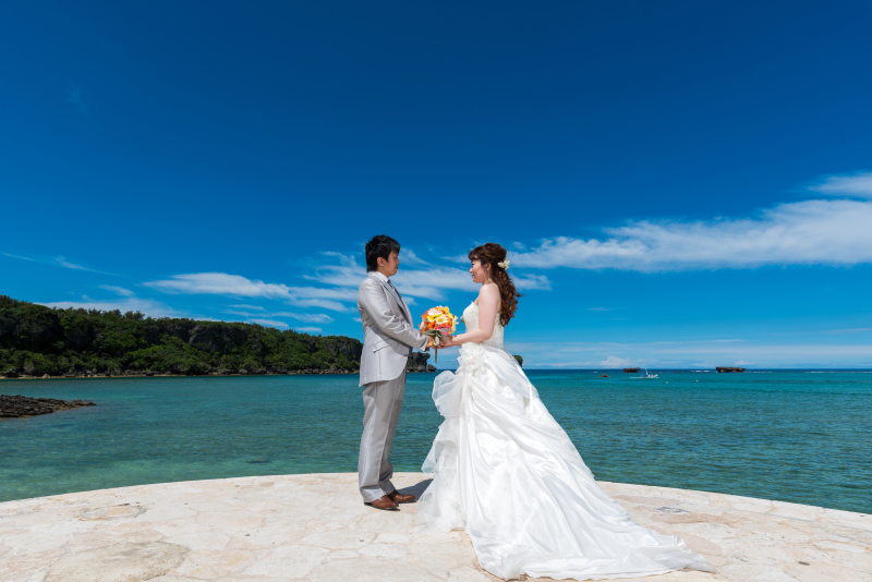 お客様の撮影レポート【おんなそんビーチフォトアルバムパッケージ】★結婚記念