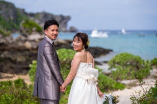 お客様の撮影レポート【おんなそんビーチフォトアルバムパッケージ】★ドローン撮影