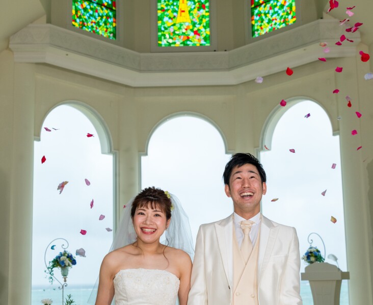結婚式の代わりの記念に「チャペルセレモニーフォト」②