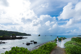 お客様の撮影レポート【おんなそんビーチフォトアルバムパッケージ】★ドローン撮影