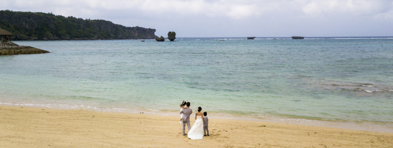 お客様の撮影レポート【おんなそんビーチフォトアルバムパッケージ】★家族同行