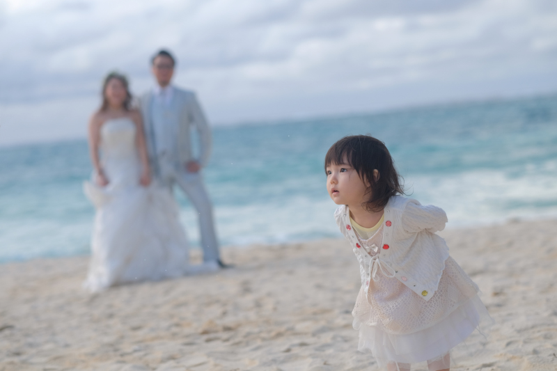 お客様の撮影レポート【ムーンビーチ＆チャペルプレミアムフォトプラン】★お子様同伴