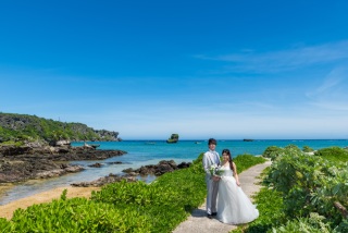 お客様の撮影レポート【おんなそんビーチフォトアルバムパッケージ】★ドローン撮影