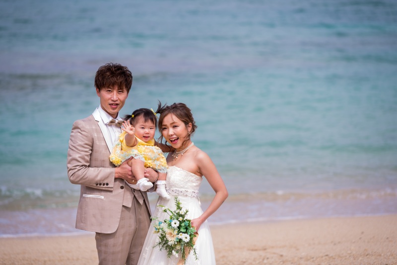 お客様の撮影レポート【おんなそんビーチフォトアルバムパッケージ】★お子様同伴