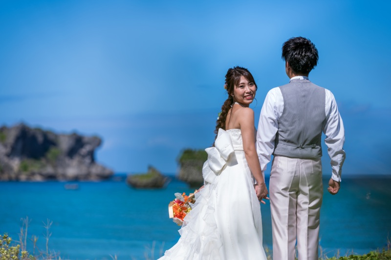 お客様の撮影レポート【おんなそんビーチフォトアルバムパッケージ】★結婚記念