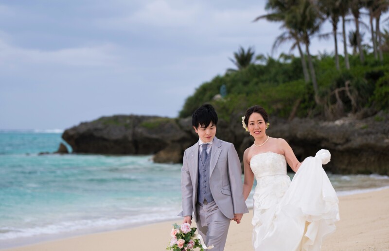 お客様の撮影レポート【ムーンビーチ＆チャペルプレミアムフォトプラン】★結婚記念