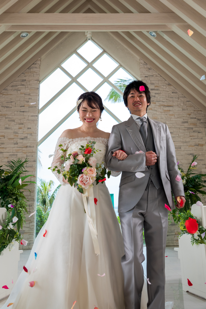 お客様の撮影レポート【ムーンビーチ&チャペルプレミアムフォトプラン】★結婚記念