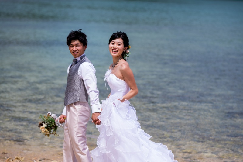 お客様の撮影レポート【おんなそんビーチフォトアルバムパッケージ】★家族同行