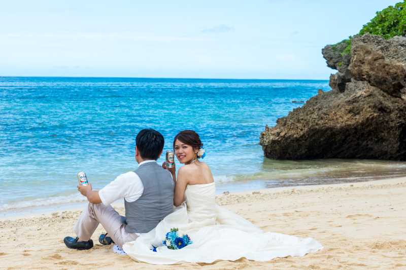 お客様の撮影レポート【ムーンビーチ&チャペルプレミアムフォト】★結婚記念