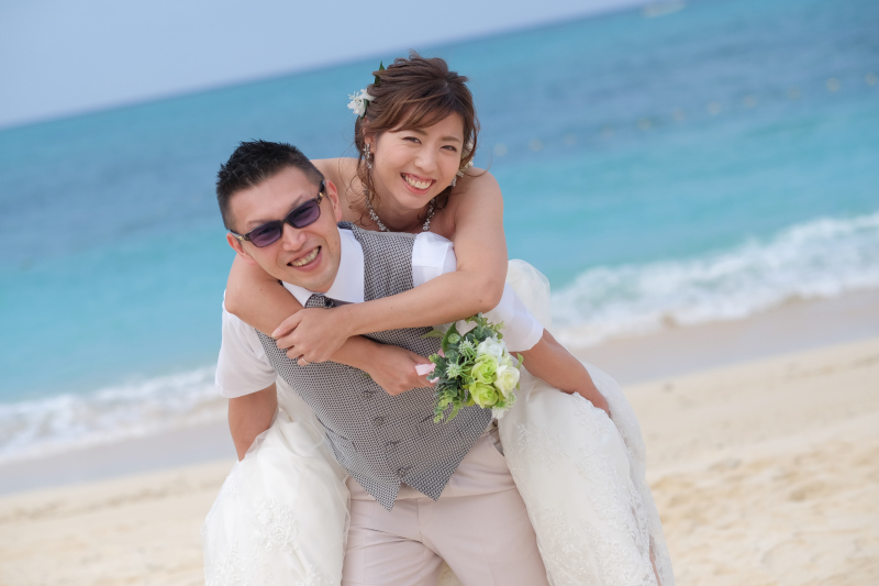 お客様の撮影レポート【ムーンビーチ&チャペル プレミアムフォトプラン】結婚記念