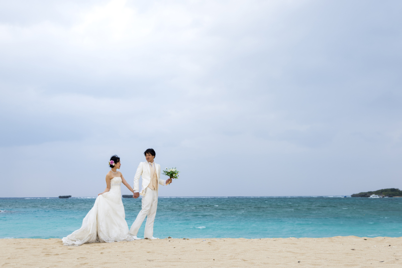 お客様の撮影レポート【おんなそんビーチフォトアルバムパッケージ】★冬の風の強い日