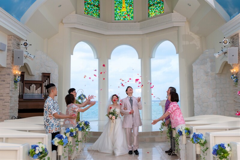 「結婚式のようなチャペルセレモニーフォト」★リザンシーパーク編