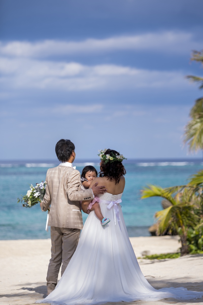 お客様の撮影レポート【ムーンビーチ＆チャペルプレミアムフォト】★お子様同行