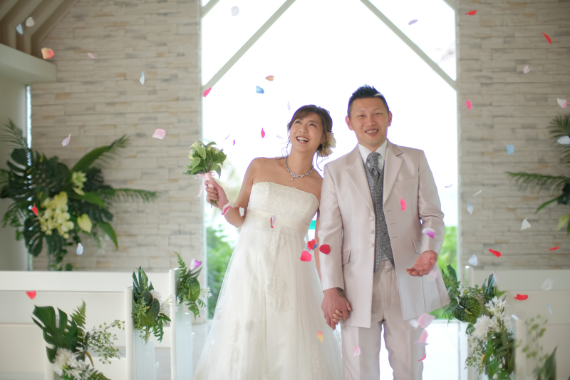 お客様の撮影レポート【ムーンビーチ&チャペル プレミアムフォトプラン】結婚記念
