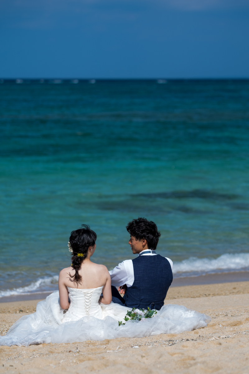 お客様の撮影レポート【おんなそんビーチフォトアルバムパッケージ】★結婚記念