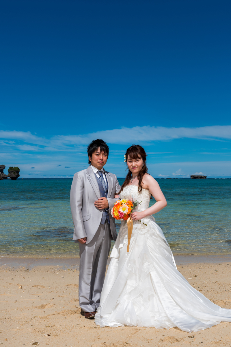 お客様の撮影レポート【おんなそんビーチフォトアルバムパッケージ】★結婚記念