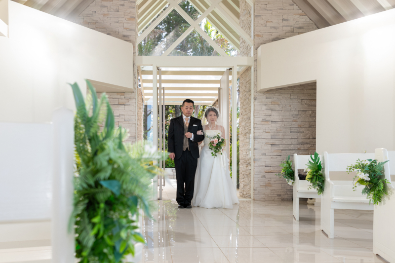 「まるで結婚式のようなチャペルセレモニーフォト」★ムーンビーチ編★