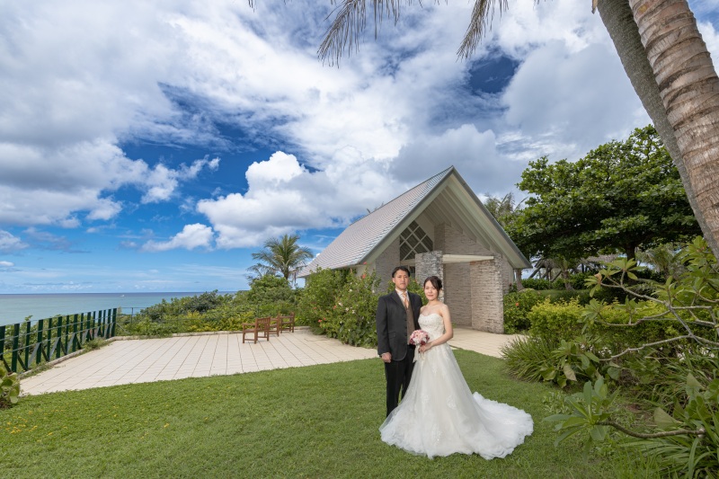 「まるで結婚式のようなチャペルセレモニーフォト」★ムーンビーチ編★