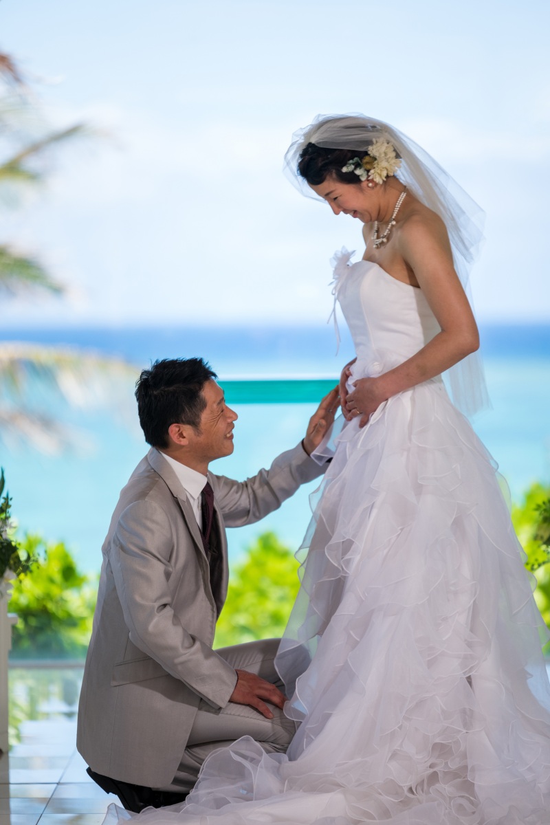 お客様の撮影レポート【ムーンビーチ&チャペルプレミアムフォトプラン】★結婚記念