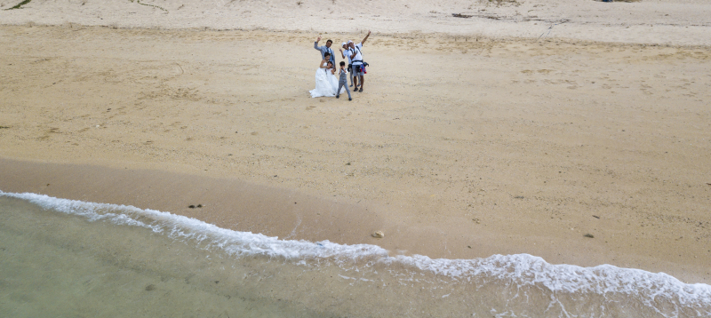 お客様の撮影レポート【おんなそんビーチフォトアルバムパッケージ】★家族同行