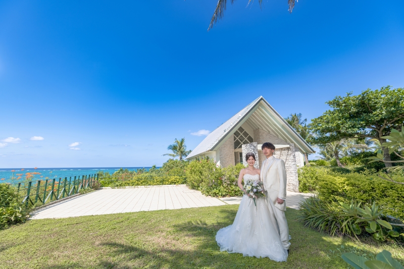 「まるで結婚式のようなチャペルセレモニーフォト」★ムーンビーチ編★
