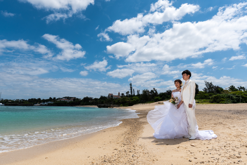 お客様の撮影レポート【おんなそんビーチフォトアルバムパッケージ】★結婚記念