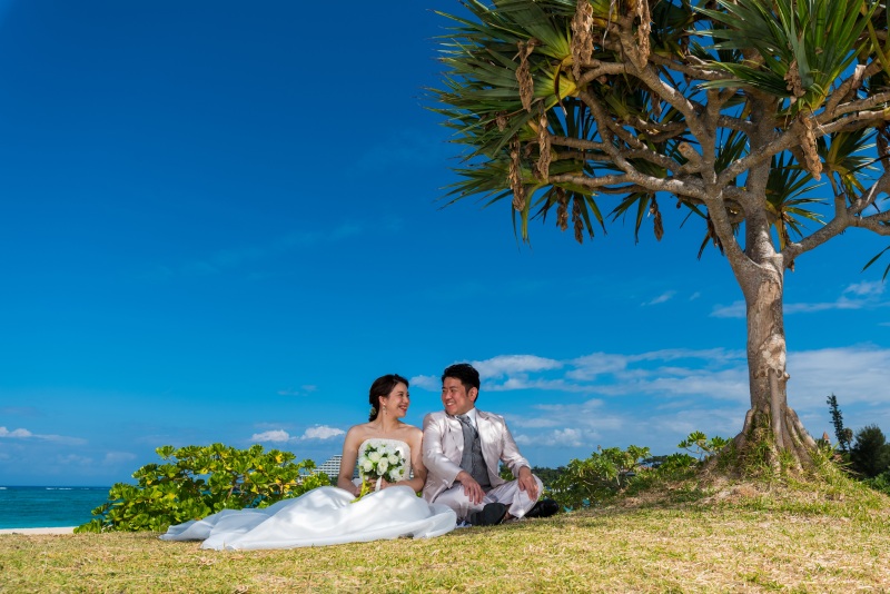 お客様の撮影レポート【おんなそんビーチフォトアルバムパッケージ】★結婚記念