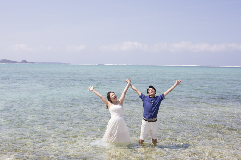 お客様の撮影レポート【ムーンビーチ&チャペル プレミアムフォトプラン】ご家族同伴