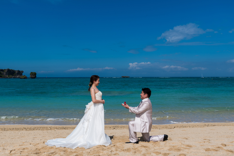 お客様の撮影レポート【おんなそんビーチフォトアルバムパッケージ】★結婚記念