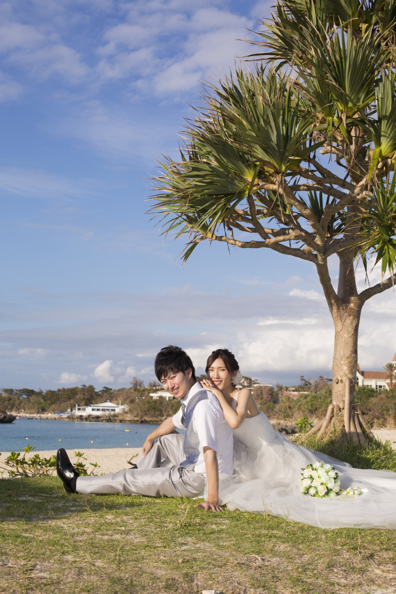 お客様の撮影レポート【おんなそんビーチフォトプラン】★結婚記念