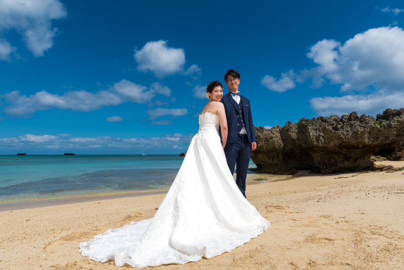 お客様の撮影レポート【おんなそんビーチフォトアルバムパッケージ】★結婚記念